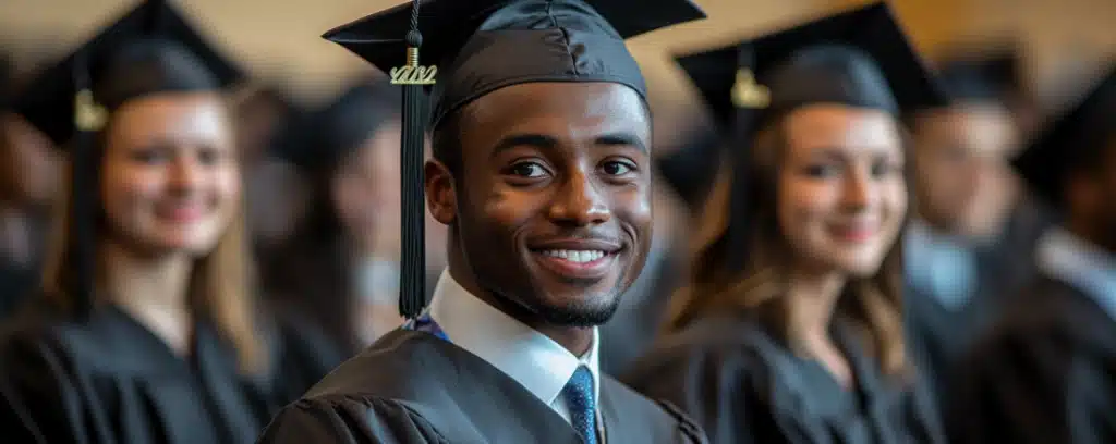 Group of engineering students at graduation